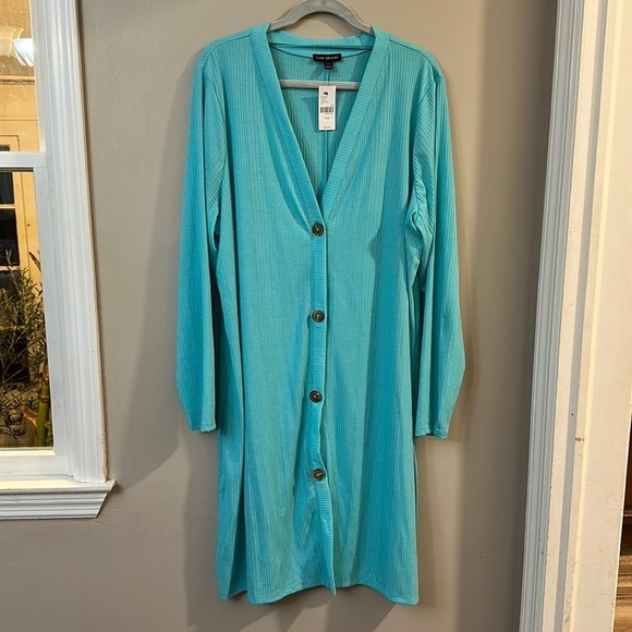 NWT Lane Bryant Longline Cardigan Lightweight Sweater - Picture 1 of 7
